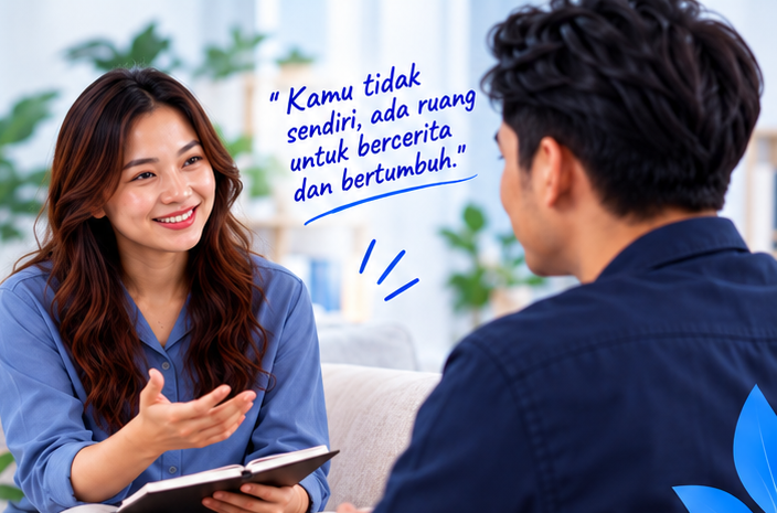 Sesi Konseling 1-on-1 bersama Psikolog Profesional