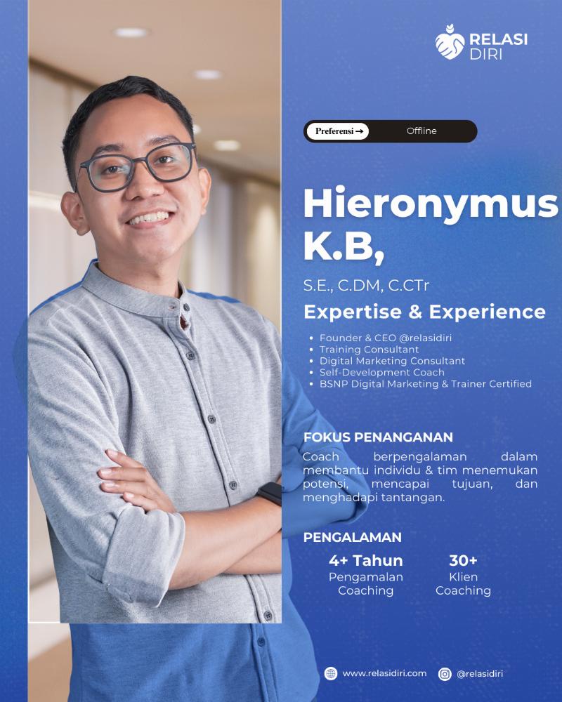 Coaching bersama Hieronymus K.B, S.E., C.DM, C.CTr