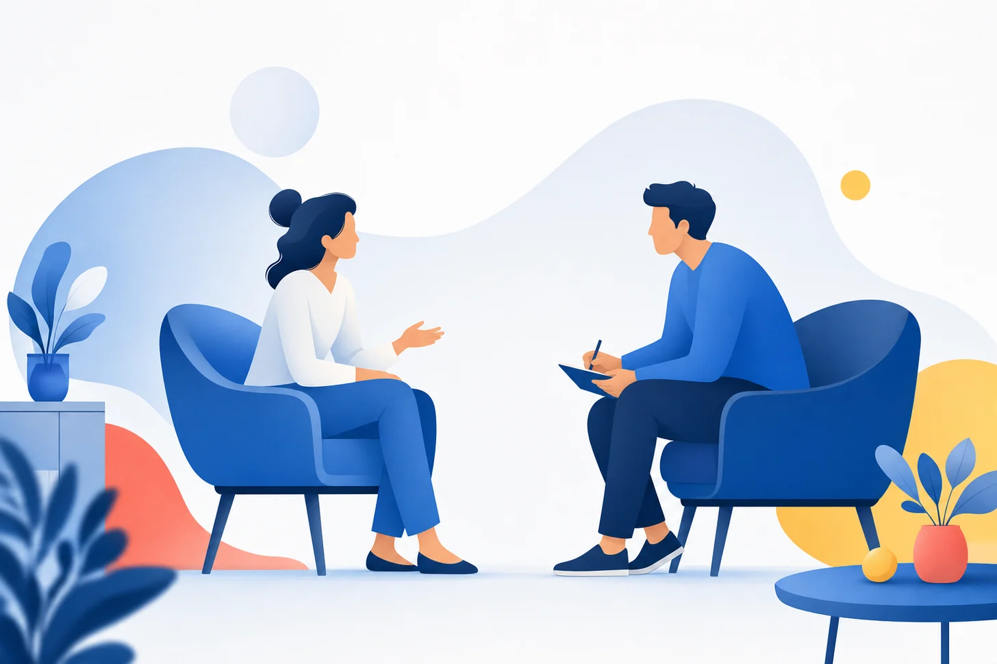Ilustrasi counseling dan coaching